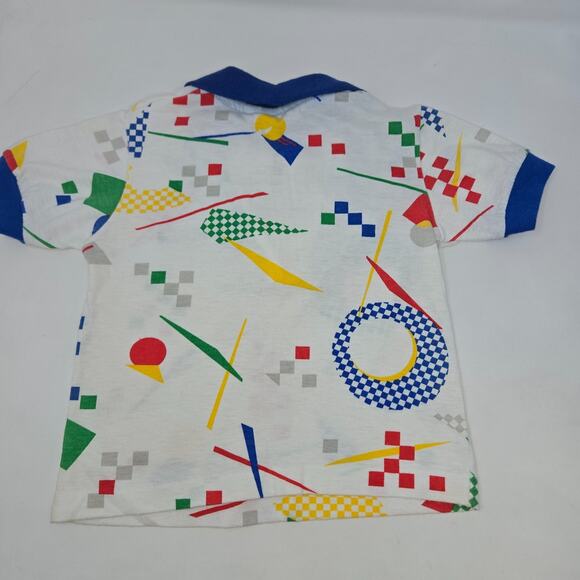Tonka Tuff Polo Shirt Shorts Outfit Size 5T Blue Embroidered 1985 Elkay VG+ Cond - Picture 10 of 12